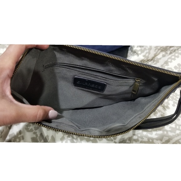 Black leather clutch - Picture 4 of 4